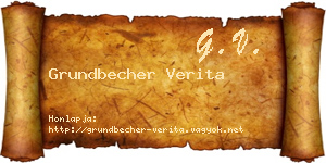 Grundbecher Verita névjegykártya